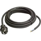 AS SCHWABE AS SCHWABE 70910 GUMIRANI PRIKLJUČNI KABEL ZA ELEKTRIČNI VRTALNIK, 10 M, ČRN, H07RN-F 3G1,
