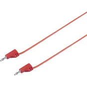 VOLTCRAFT zelo prilagodljivMerilni kabel[Laminirani moški konektor 2 mm-Laminirani moški konektor 2 mm]0.6 m Rdeča MSB-200 2.2 A