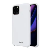 Sign Tekoči silikonski ovitek za iPhone 11 Pro Max - bel