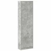 Vidaxl Garderobna omara Betonsko siva 55 x 25 x 189 cm Konstruiran les