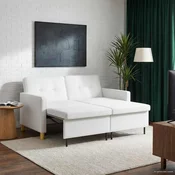 Krevet-sofa na razvlacenje Bijela Tkanina