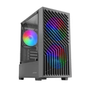 Računalniško ohišje TACENS MARS MC-VORTEX, 3x120mm FRGB, mATX, črno