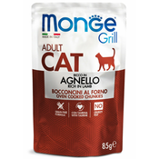 MONGE Sos za macke sa jagnjetinom u želeu sa Grill Adult grain free 85g