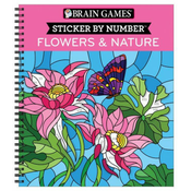 Brain Games - Sticker by Number: Flowers & Nature (28 Images to Sticker)