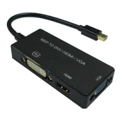 VALUE Value Mini-DisplayPort / DVI adapterski kabel mini DisplayPort  vtič\, DVI-I 18+5-polna vtičnica 0.10 m črna 12.99.3154  DisplayPort kabel, (20418407)