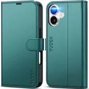 Infostyle TUCCH preklopni ovitek za iPhone 17 z RFID zaščito – modrikasto zelen