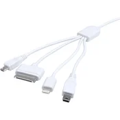 Eufab Eufab USB polnilni kabel s 4 priključki največji tok maks.=1 A primeren za vse mobilne telefone, iPhone 4 in 5 / 6
