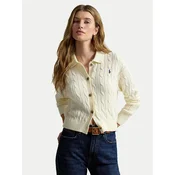 Polo Ralph Lauren Pletena jopica 211B30509001 Svetlo bež Straight Fit