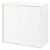 VIHALS Ormaric s kliznim vratima, bela, 95x47x90 cm