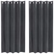 Zavjese za zamracivanje 2 pcs Svijetlo siva 140 x 175 cm Baršun