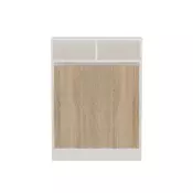 Hanah Home Pomocni stocic Bracked Patara, Belo-braon
