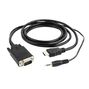 Gembird adapter za video kablove 3 m HDMI + + 3.5mm Crno