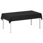 vidaXL Klobučevina za mizo Pravokotna Temno siva 140 x 200 cm