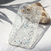 Ovitek bleščice Glitter S za Apple iPhone 13 Pro, Teracell, srebrna