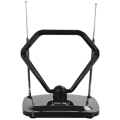 Gembird Antena sobna sa pojačalom, UHF/VHF, crna - HDA 034BA