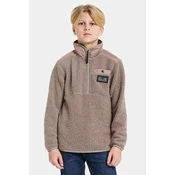 Pulover Didriksons EXA KIDS HALF Z rjava barva, 505638