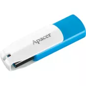 APACER 32GB USB 3.2 Swivel USB Drive AH357 BelaPlava USB 3.2 Gen 1 USB 3.0 32GB Bela/plava