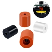 Start3Dprint Silikonski distančniki za izravnavo grelne mize, 5 kosov - dolžina 18, zunanji premer 16 mm, črna