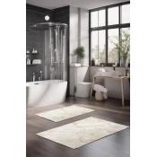 Lessentiel Maison Set prostirki za kupatilo CT-5039, 2 Komada, Bela