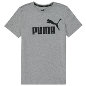 Puma Majice s kratkimi rokavi ESSENTIAL LOGO TEE Siva