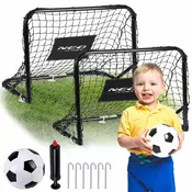 Neo-Sport Nogometni gol - komplet 2 kosa - 60 x 45 x 25 cm NS-486