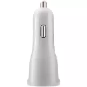 CANYON C-033/US Universal 1xUSB car adapter, plus Lightning connector, Input 12V-24V, Output 5V/2.4A(Max), with Smart IC, white glossy, cable length 1.2m, 77*30*30mm, 0.041kg, English - CNE-CCA033W-US