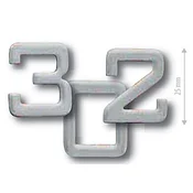 Samolepilna hišna številka COBRA 25 mm (NERJAVEČE JEKLO), 1, COBRA IN (nerjaveče jeklo)