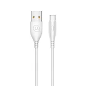 USAMS USAMS KABEL U18 USB-C 2A FAST CHARGE 1M BEL/BEL ZA TELEFON, (21980509)
