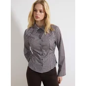 Trendyol Bluza svetlo modra / jajčevec / mauve