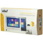 Video monitor brez slušalk, barvni, LCD 7?, za uporabo v sistemih VIBELL, zaslon na dotik, pomnilni