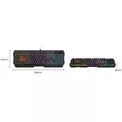 A4Tech A4-B135N Bloody Gaming tastatura, RGB, USB, Crna