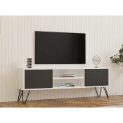 Hanah home TV Komoda Hare Belo-Antracit