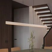 Trio Lighting LED viseča svetilka Donegal, bež barva, dolžina 150 cm, CCT - Dnevna soba/jedilnica - Sodobni - Kovina