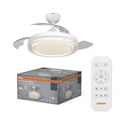 Osram - LED prigušiva svetiljka sa ventilatorom PONIENTE LED/36W/230V 3000/4000/6500K + daljinski upravljač