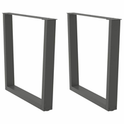 Noge za blagovaonski stol V-oblika 2 kom antracit 90 x (72-73,3) cm celik
