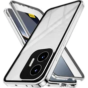 GS Ovitek za Xiaomi Poco F7, magnetno dvojno steklo, srebrn