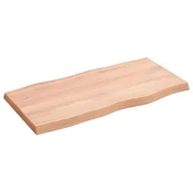 Stolna ploca svjetlosmeda 80x40x(2-4) cm obradena hrastovina