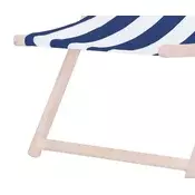 Drvena ležaljka PLATINET - plava/bijela