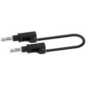 Electro PJP Preizkusni kabel z bananastim vtičem\, ki ga je mogoče naložiti na enega\, + izvlečna tulka\, PVC 2\,5 mm2\, 2\,0 m\, črna Electro PJP 2217/600V-CD1-200N merilni vod banana moški konektor ba, (20453786)
