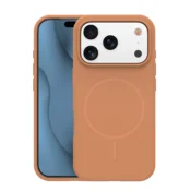 Onasi Mat Liquid silikonski ovitek z MagSafe za iPhone 17 Pro - karamel