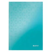Bilježnica, A5, u kvadrat, 80 listova, tvrdi uvez, LEITZ Wow, ledeno plava 46281051