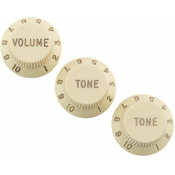 Fender Road Worn Strat Knobs Aged White