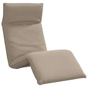 Vidaxl Zložljiv ležalnik taupe 175x54x8,5 cm oksfordsko blago
