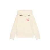 Calvin Klein Jeans Majica ecru / rdeča / črna