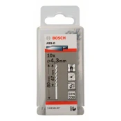 BOSCH HSS-G, DIN 338 4.3x47x80mm 2608585487 Set burgija za metal od 10 komada