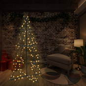 Stožasto božićno drvce unutarnje i vanjsko 240 LED 115 x 150 cm