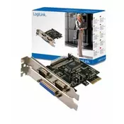 LOGILINK PCI Express Card, 2x Serial & 1x Parallel