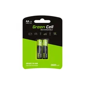 Green Cell Akumulatorske baterije Green Cell AA 2600 mAh, 1,2 V, paket 2 kosov