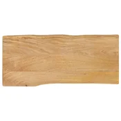 Vidaxl Mizna plošča 80x40x2,5 cm naraven rob trden mangov les