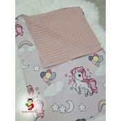 Bubamara037 Pokrivac za bebe Jednorog, Roze